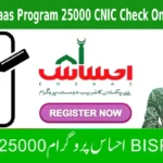 8171 Ehsaas Program 25000 CNIC Check Online 2025