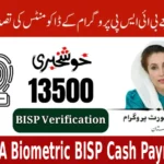 NADRA Biometric BISP Cash Payments