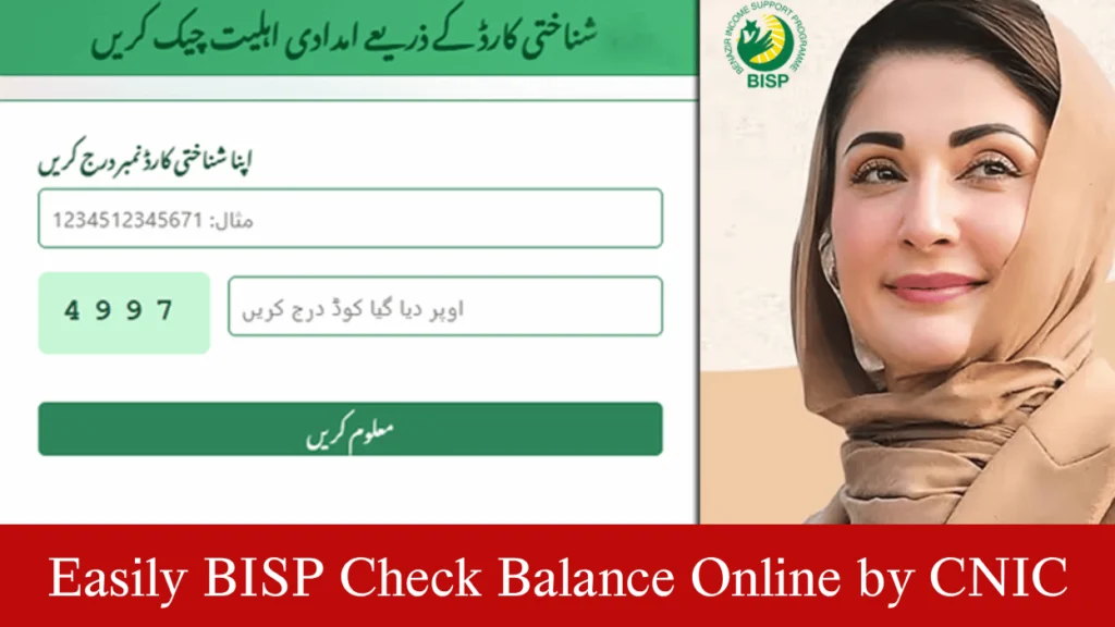 How to Easily BISP Check Balance Online by CNIC in Pakistan