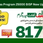 CNIC Check Online Registration for 8171 Ehsaas Program 25000 BISP News