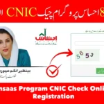 Ehsaas Program CNIC Check Online Registration