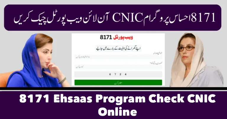 8171 Ehsaas Program Check CNIC Online Web Portal Guide 2025