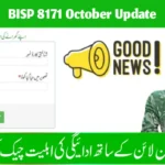 BISP 8171 October Update