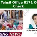 BISP Tehsil Office 8171 Online Check