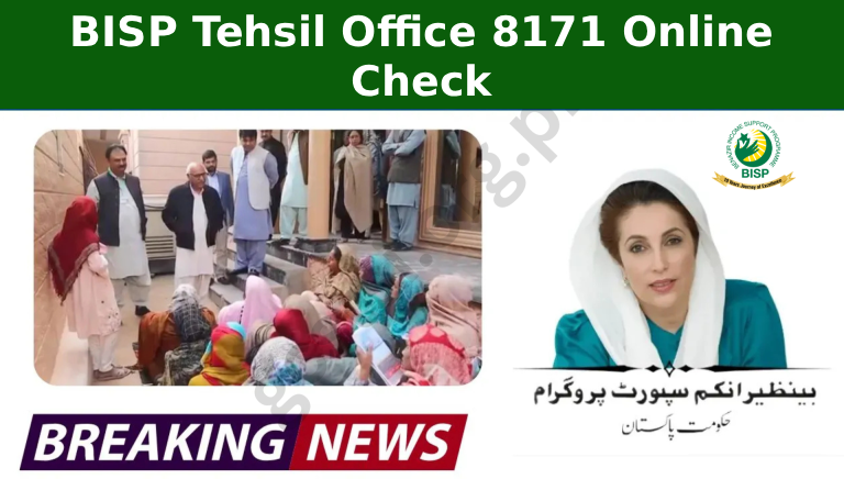 BISP Tehsil Office 8171 Online Check