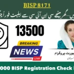 Easy 25000 BISP Registration Check by CNIC
