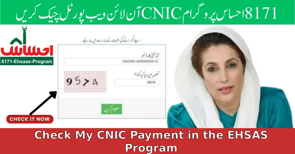 How Can I Check My CNIC Payment in the EHSAS Program?