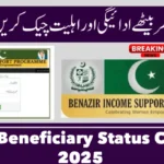 BISP Beneficiary Status Check 2025