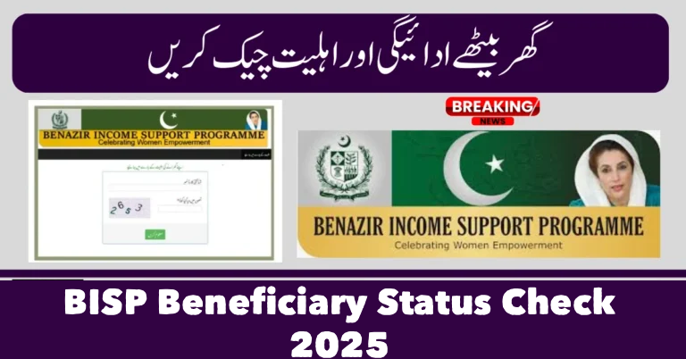 BISP Beneficiary Status Check 2025